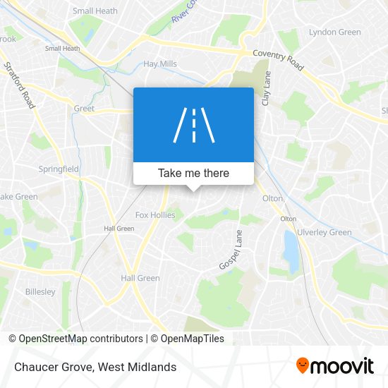 Chaucer Grove map