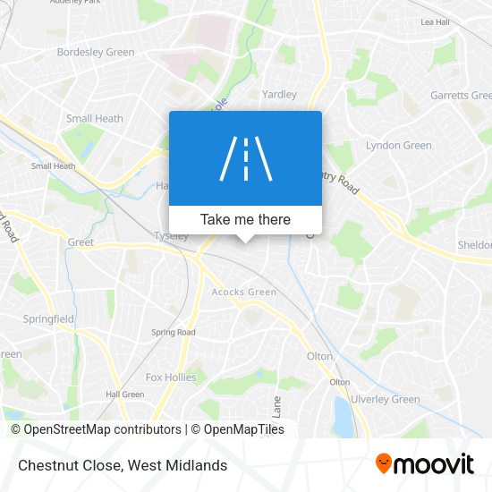 Chestnut Close map