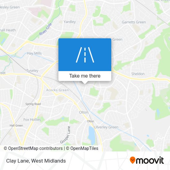 Clay Lane map