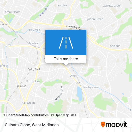 Culham Close map