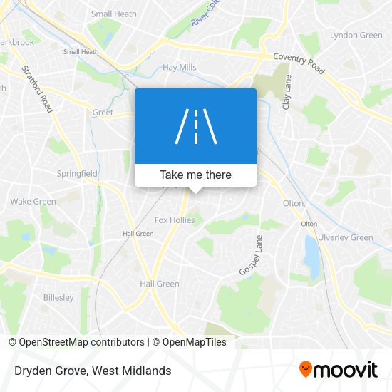 Dryden Grove map