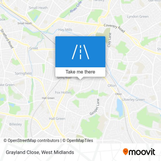Grayland Close map