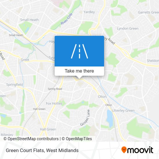 Green Court Flats map