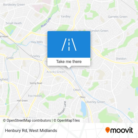 Henbury Rd map