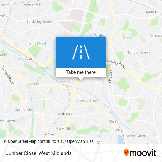 Juniper Close map