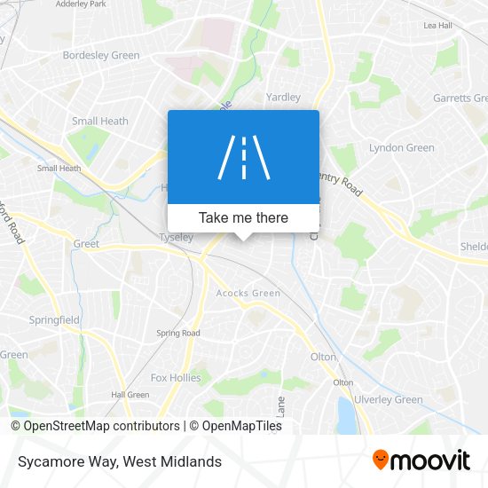 Sycamore Way map