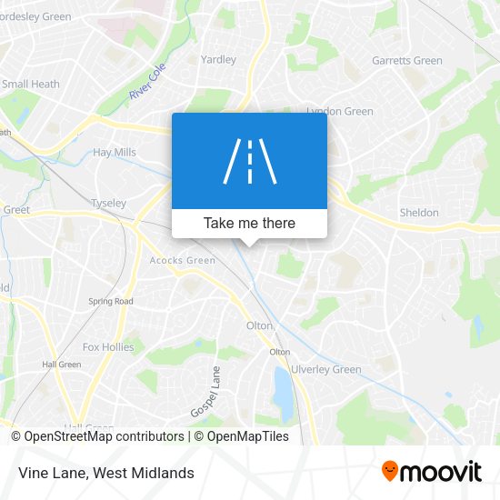 Vine Lane map