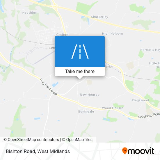 Bishton Road map