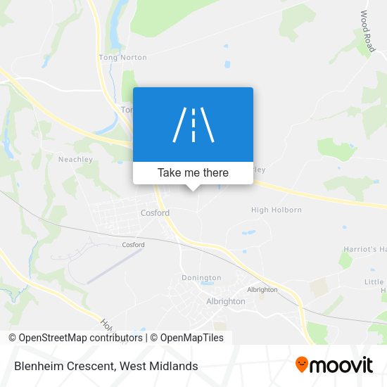 Blenheim Crescent map