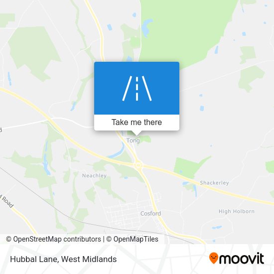 Hubbal Lane map