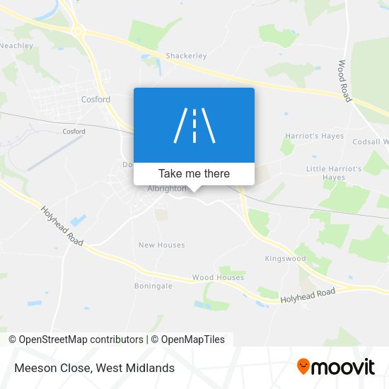 Meeson Close map