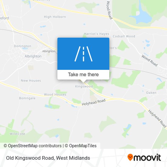 Old Kingswood Road map
