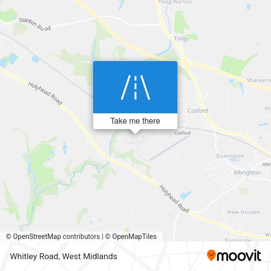 Whitley Road map