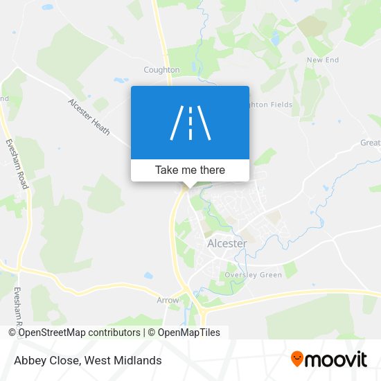 Abbey Close map