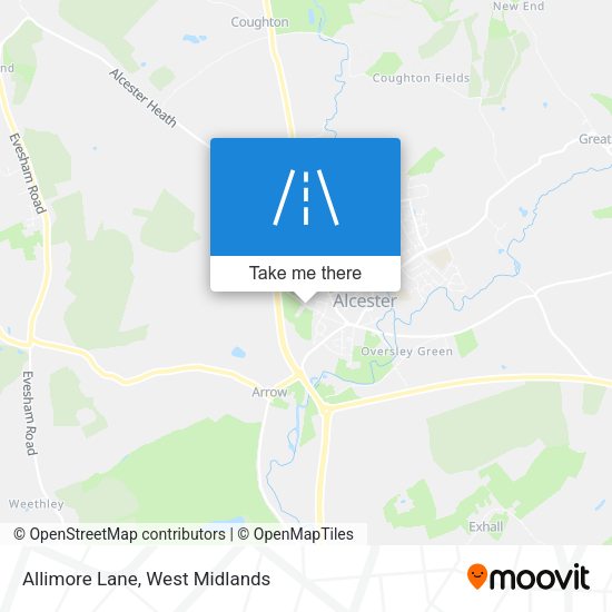 Allimore Lane map
