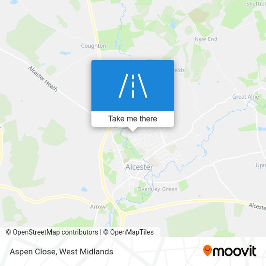 Aspen Close map