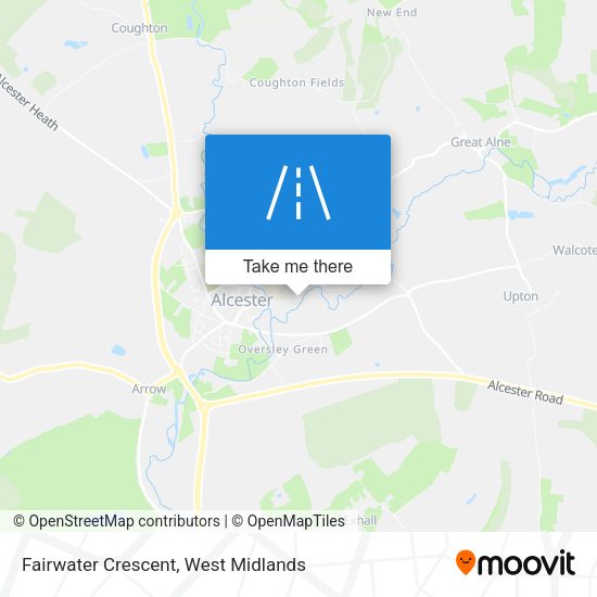 Fairwater Crescent map