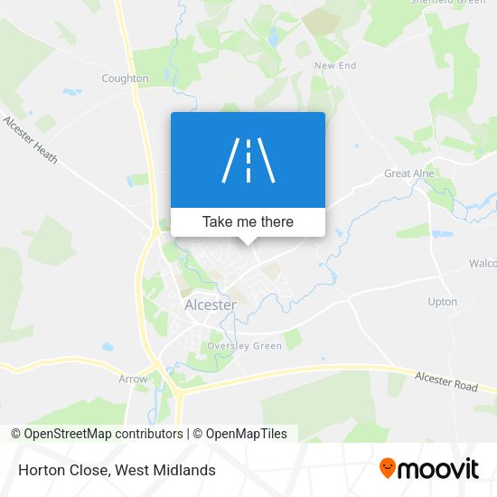 Horton Close map
