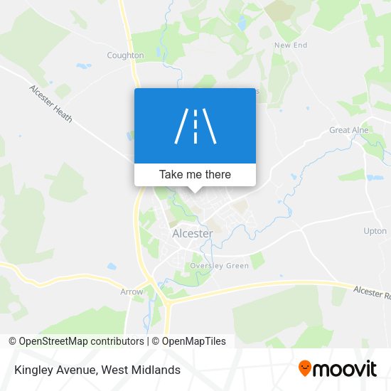 Kingley Avenue map