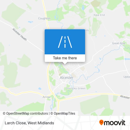 Larch Close map