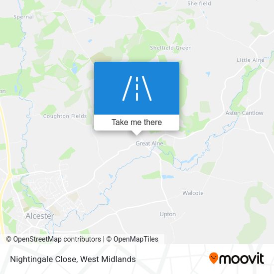 Nightingale Close map