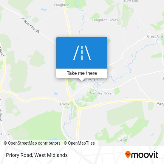 Priory Road map