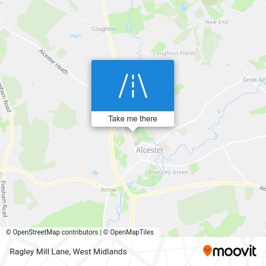 Ragley Mill Lane map