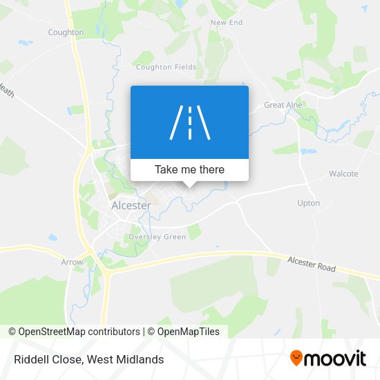 Riddell Close map