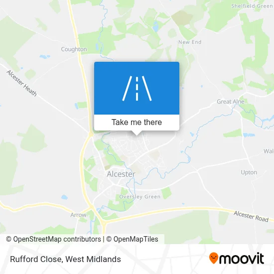 Rufford Close map