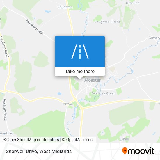 Sherwell Drive map