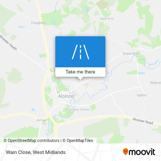 Wain Close map