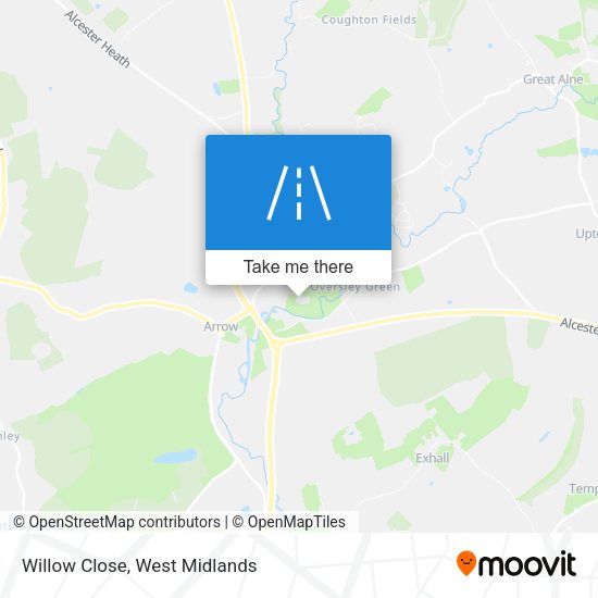 Willow Close map