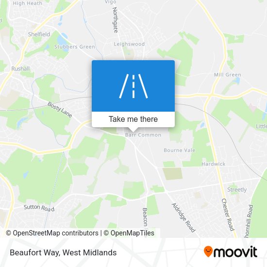 Beaufort Way map