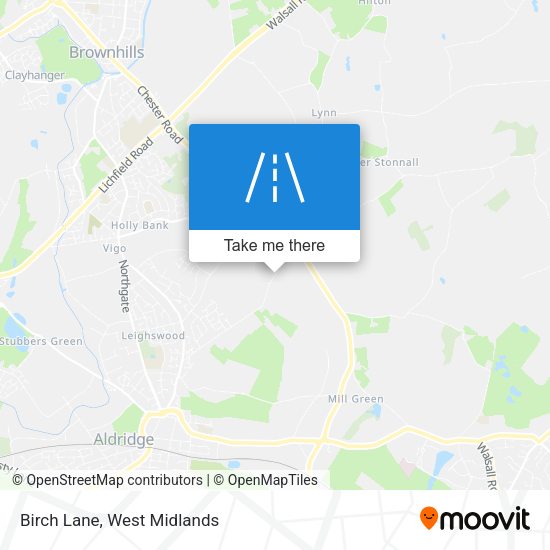 Birch Lane map
