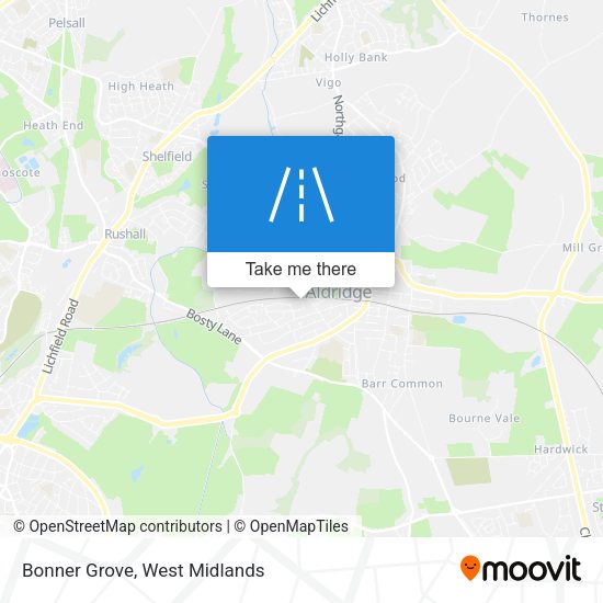 Bonner Grove map