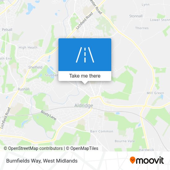 Burnfields Way map