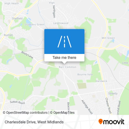 Charlesdale Drive map