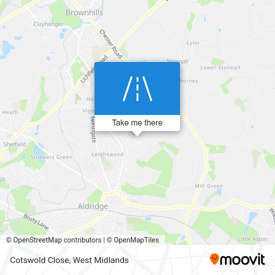 Cotswold Close map