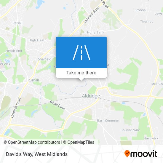 David's Way map