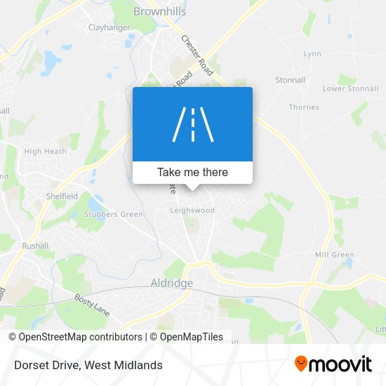 Dorset Drive map