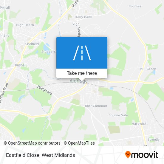 Eastfield Close map