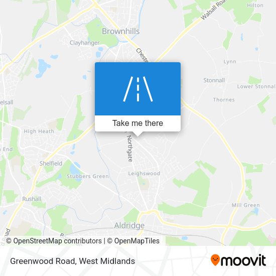 Greenwood Road map