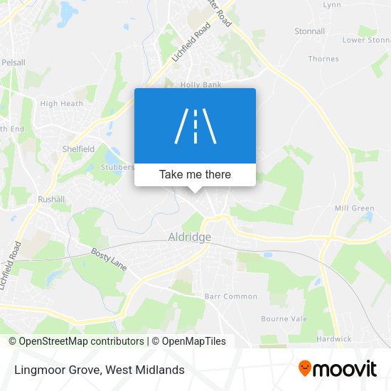 Lingmoor Grove map