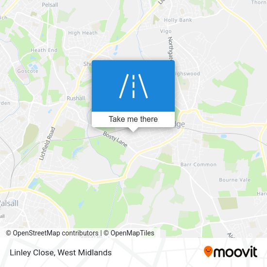 Linley Close map