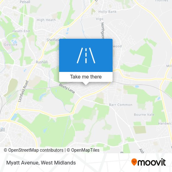 Myatt Avenue map