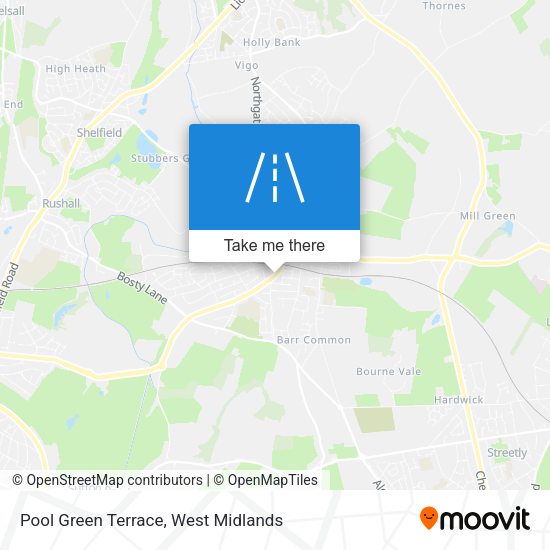 Pool Green Terrace map