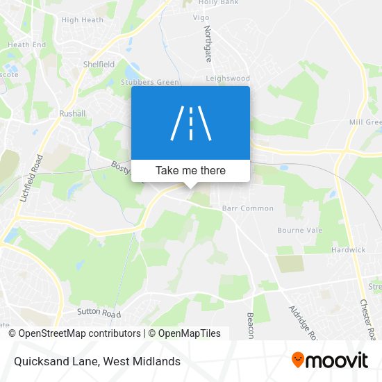 Quicksand Lane map