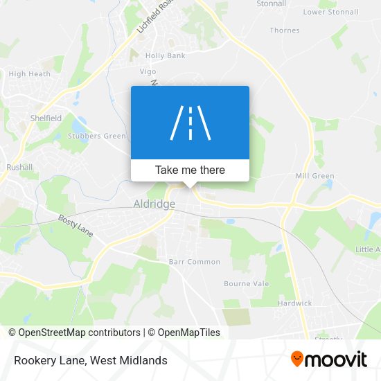Rookery Lane map