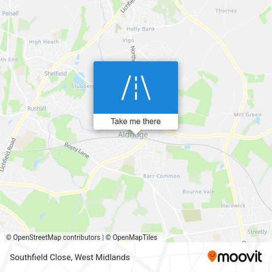 Southfield Close map