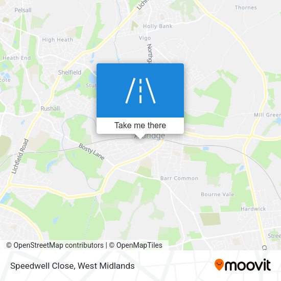 Speedwell Close map